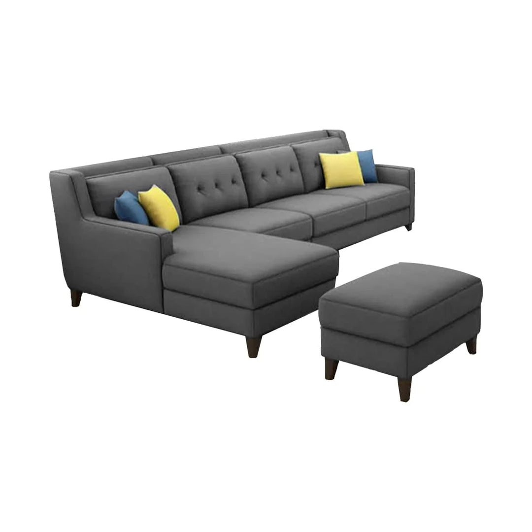 Milner L Shape Sofa with Ottoman – Abi Convenient Store