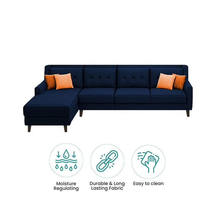 Milner L Shape Sofa with Ottoman – Abi Convenient Store