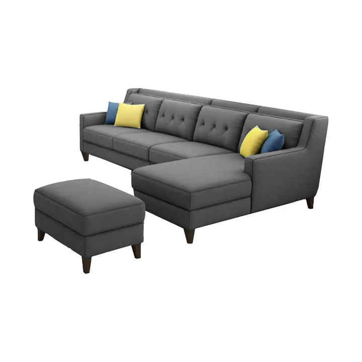 Milner L Shape Sofa with Ottoman – Abi Convenient Store