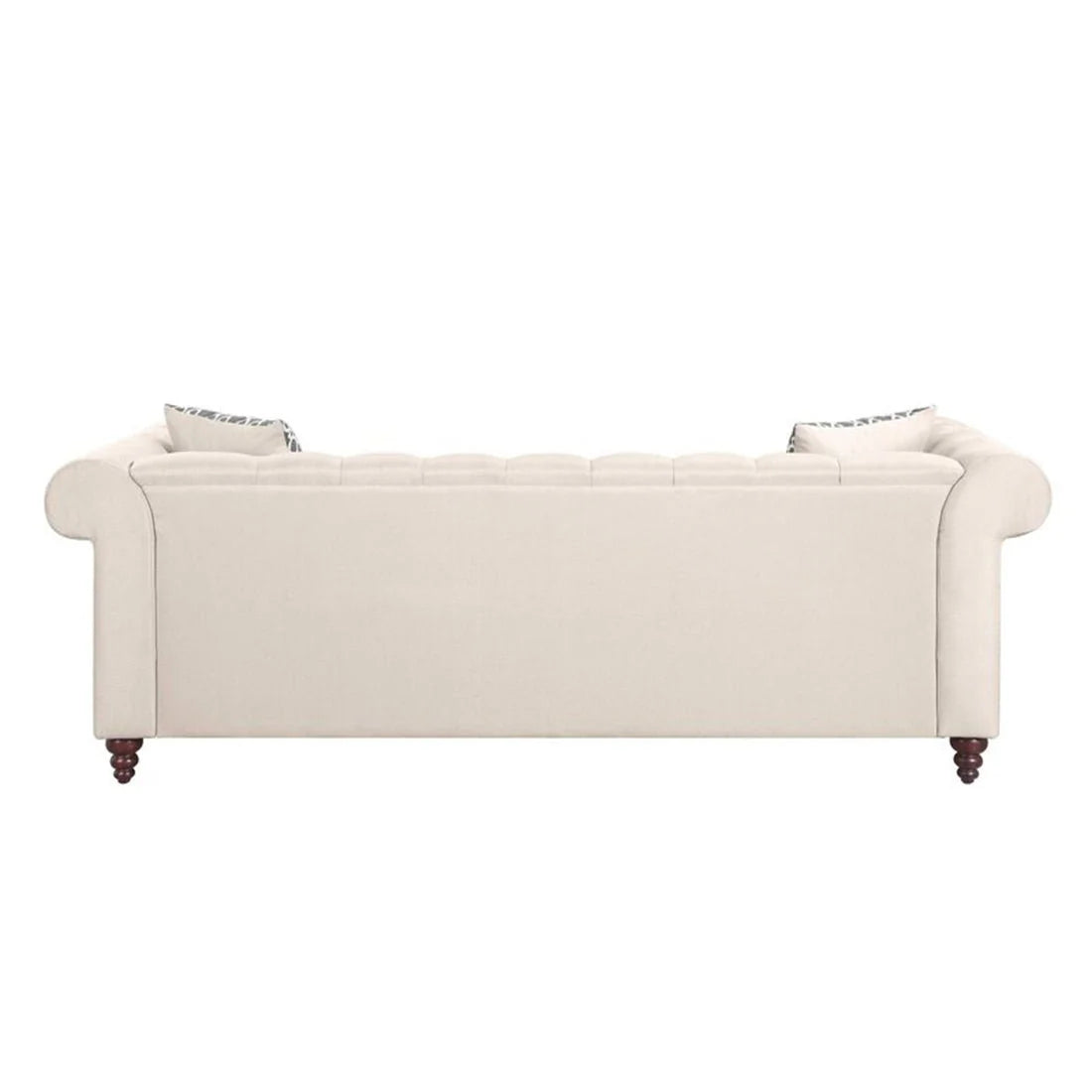 Sage Solid Wood Chesterfield Sofa With Ottoman – Abi Convenient Store