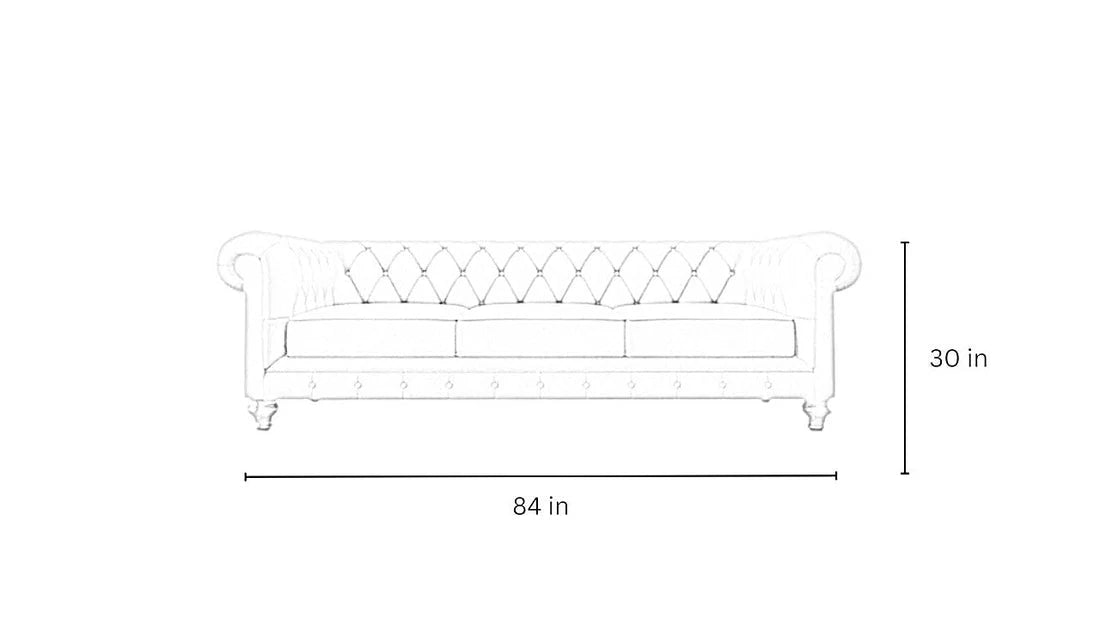 Simpson Solid Wood Chesterfield Sofa – Abi Convenient Store