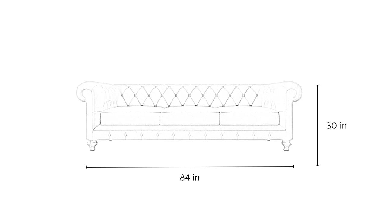Simpson Solid Wood Chesterfield Sofa – Abi Convenient Store