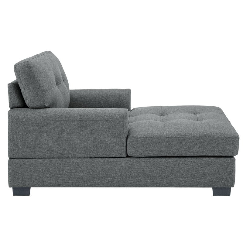 Smithy Tufted Recessed Arms Chaise Longue Sofa | Arm Chair – Abi Convenient Store