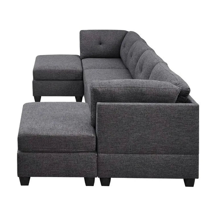 Ailey U-Shape Sofa – Modern Spacious Sectional Couch