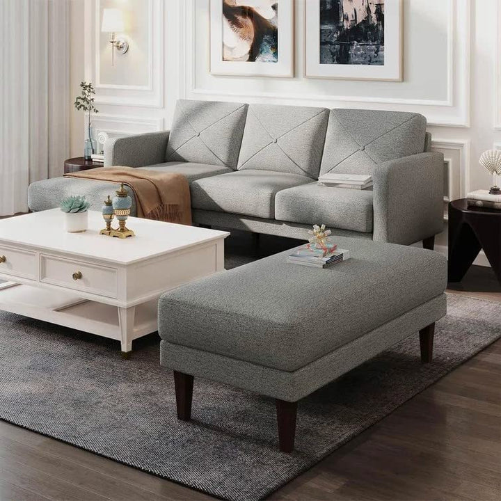 Yuka L Shape Sofa Furniture with 2 Seater Bench – Abi Convenient Store