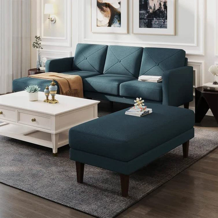 Yuka L Shape Sofa Furniture with 2 Seater Bench – Abi Convenient Store